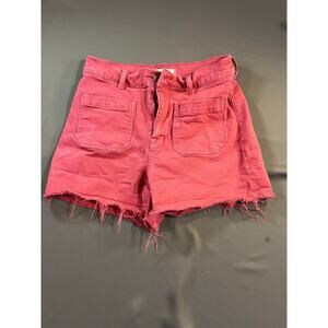 Madewell Pink Shorts Cutoff Size 27